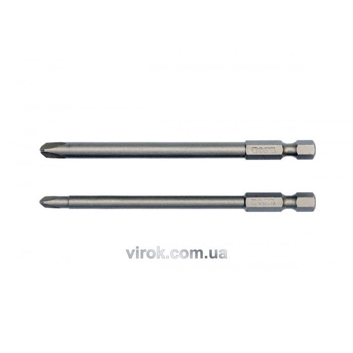Набір насадок викруткових YATO : "TRI-WING" #2-#4, HEX 1/4", L= 100 мм. 2 шт. [25/100]