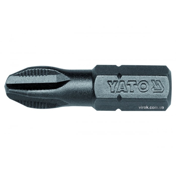 Насадка викруткова YATO : Philips PH3 x 25 мм. HEX 1/4". 50 (Уп/Шт.) [20/40]