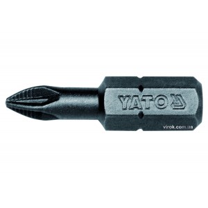 Насадка викруткова YATO : "Pozidriv" PZ1 x 25 мм. HEX 1/4". 50 (Уп/Шт.) [20/40]
