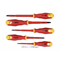 Набір викруток діелектричних ізольованих YATO до 1000 V. 5 шт. [10/40]