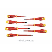 Набір викруток діелектричних ізольованих YATO до 1000 V. 7 шт. [10/40]