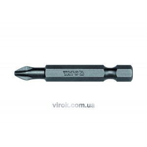 Насадка викруткова YATO : "Philips" PH2 x 50 мм. HEX 1/4", AISI S2, пак 50 (Шт/ Уп.) [10/20]