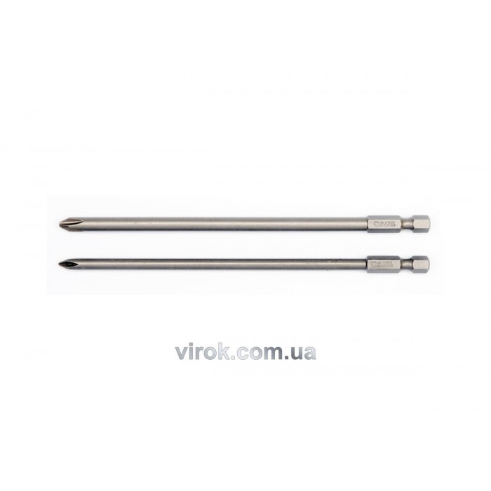 Насадка викруткова YATO : "Philips" PH1,PH2 x 150 мм, HEX 1/4". Набір 2 шт. [25/100]