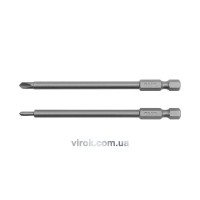 Набір насадок викруткових YATO : "TRI-WING" #0-#1, квадрат 1/4", L= 100 мм. 2 шт. [25/100]