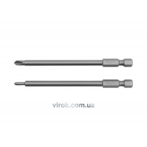 Набір насадок викруткових YATO : "TRI-WING" #0-#1, квадрат 1/4", L= 100 мм. 2 шт. [25/100]