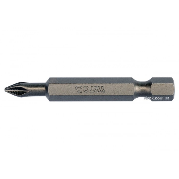 Насадка викруткова YATO PН1 x 50 мм, HEX- 1/4"; паков. 10 шт. [25/100]