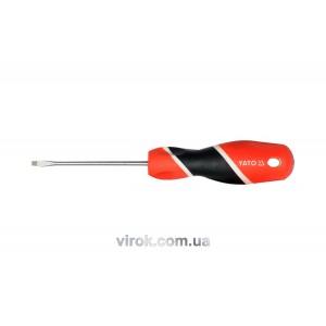 Викрутка плоска YATO : шліц SL2 х 75 мм [12/96/384]