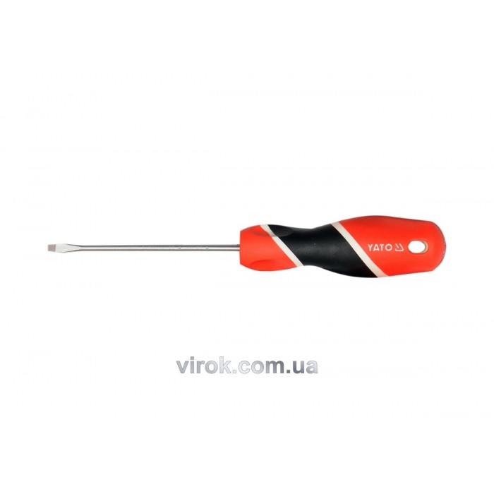 Викрутка плоска YATO : шліц SL4 х 150 мм [12/96/384]