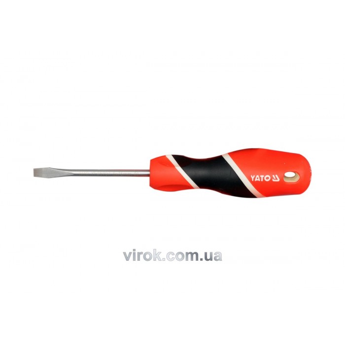 Викрутка плоска YATO : шліц SL5 х 75 мм [12/60/240]