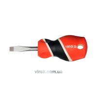 Викрутка плоска YATO : шліц SL6 х 38 мм [12/60/240]