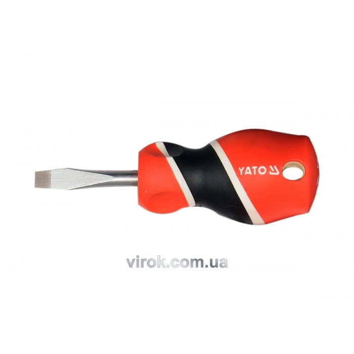 Викрутка плоска YATO : шліц SL6 х 38 мм [12/60/240]