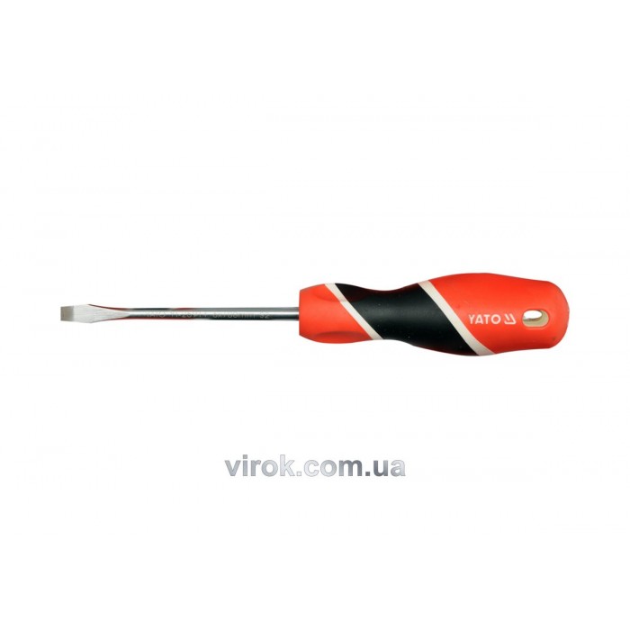 Викрутка плоска YATO : шліц SL6 х 100 мм [12/36/144]