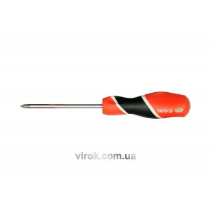 Викрутка хрестова YATO : "Philips" PH1 х 200 мм [12/36/144]