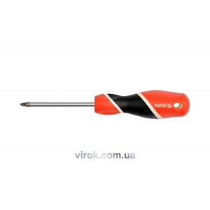 Викрутка хрестова YATO : "Pozidriv" PZ1 x 75 мм [12/60/240]