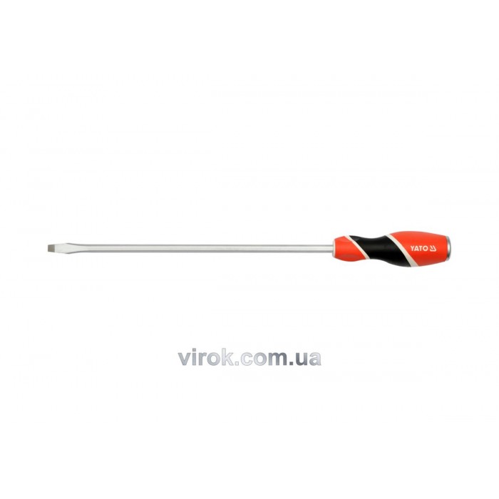 Викрутка плоска ударна YATO : шліц SL8 x 300 мм [6/24/72]