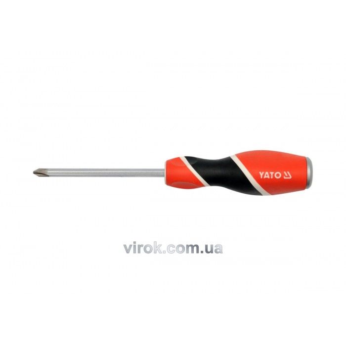 Викрутка хрестова ударна YATO : "Philips" PH2 х 100 мм [6/24/96]