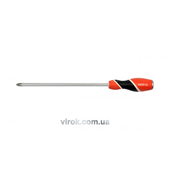 Викрутка хрестова ударна YATO : "Philips" PH3 х 250 мм [6/24/72]