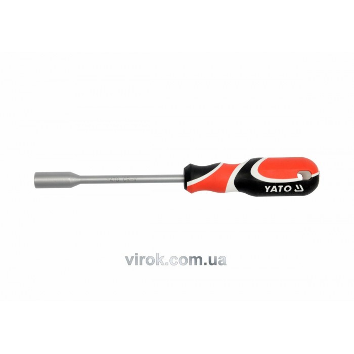 Викрутка торцева YATO з магнітним наконечником : М= 8 мм, L= 242 мм,CrV [6/120]