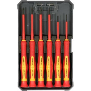 Набір викруток прецизійних діелектричних ізольованих YATO: до 1000 V, 6 шт. [6/48]