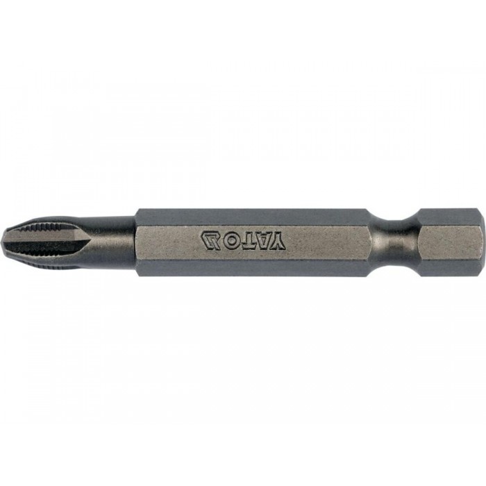 Насадка викруткова з NON SLIP SYSTEM хрестовидним шліцом YATO: PН3 x 50 мм. шпиндель HEX 1/4". 10 шт