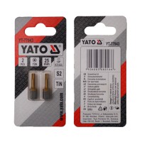 Насадка викруткова YATO TORX T20 х 25 мм. HEX 1/4", покрита титаном, 2 шт.