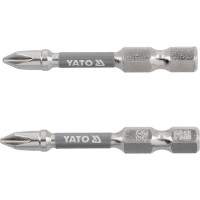 Насадка викруткова YATO PH1 х 50мм. HEX 1/4", покрита нікелем, 2шт.[10]