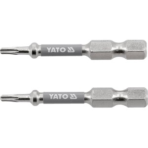 Насадка викруткова YATO TORX T8 х 50 мм. HEX 1/4", покрита нікелем, 2 шт.[10]