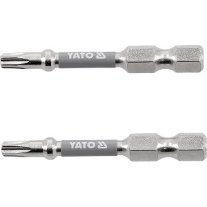 Насадка викруткова YATO TORX T20 х 50 мм. HEX 1/4", покрита нікелем, 2 шт.[10]