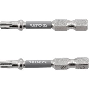 Насадка викруткова YATO TORX T25 х 50 мм. HEX 1/4", покрита нікелем, 2 шт.[10]