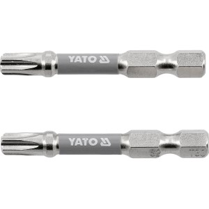 Насадка викруткова YATO TORX T30 х 50 мм. HEX 1/4", покрита нікелем, 2 шт.[10]