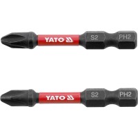 Насадка викруткова ударна YATO PH2 х 50 мм. HEX 1/4", 2 шт.[10]