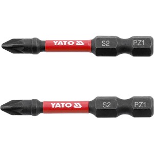 Насадка викруткова ударна YATO PZ1 х 50 мм. HEX 1/4", 2 шт.[10]