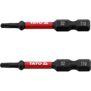 Насадка викруткова ударна YATO TORX T10 х 50 мм. HEX 1/4", 2 шт.[10]
