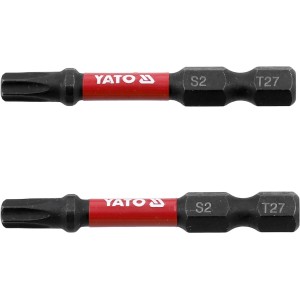 Насадка викруткова ударна YATO TORX T27 х 50 мм. HEX 1/4", 2 шт.[10]