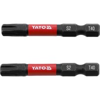 Насадка викруткова ударна YATO TORX T40 х 50 мм. HEX 1/4", 2 шт.[10]