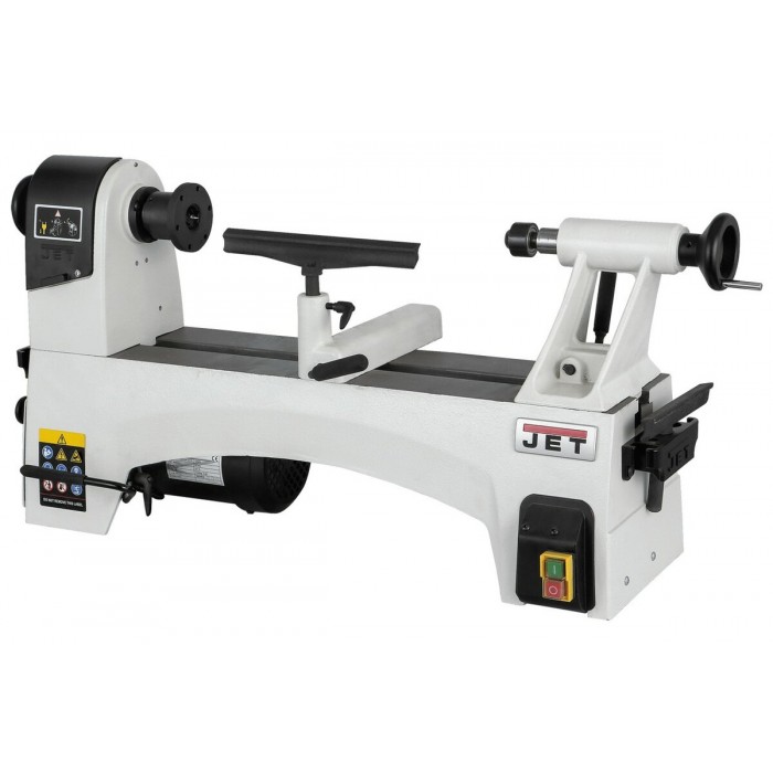Токарний верстат по дереву JET JWL-1221 : 230В, 0,73(0,56)кВт. Ø=318/240 мм. конус MK2. 6 шв.