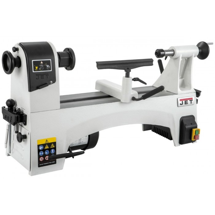 Токарний верстат по дереву JET JWL-1221 : 230В, 0,73(0,56)кВт. Ø=318/240 мм. конус MK2. 6 шв.