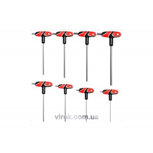 Ключі шестигранні YATO : тип "T", двосторонні, Набір 8 шт. [12/24]