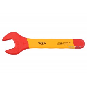 Ключ ріжковий YATO : М19 мм, ізольований корпус VDE до 1000V [6/72]