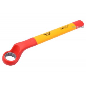 Ключ накидний YATO : Вигнутий, М24 мм, ізольований корпус VDE до 1000V (DW)
