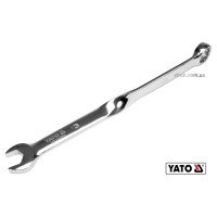 Ключ ріжково-накидний, кручений 90° YATO : М= 13 x 204 мм, Cr-V [40/120]