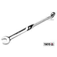 Ключ ріжково-накидний, кручений 90° YATO : М= 15 x 230 мм, Cr-V [40/120]