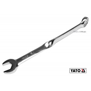 Ключ ріжково-накидний, кручений 90° YATO : М= 21 x 283 мм, Cr-V(DW)