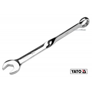 Ключ ріжково-накидний, кручений 90° YATO : М= 22 x 305 мм, Cr-V(DW)