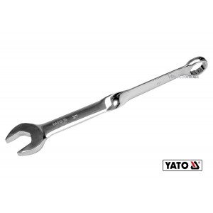Ключ ріжково-накидний, кручений 90° YATO : М= 27 x 359 мм, Cr-V(DW)