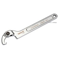Ключ гаковий з носиком на шарнірі в діапаз. M= 15-35 мм YATO, Хр-Ванад., L= 170 мм [10/50]