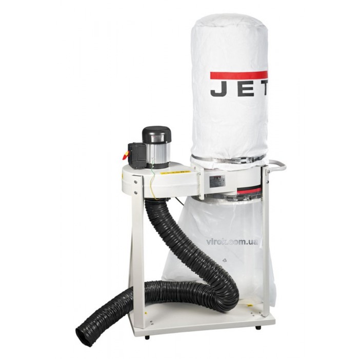 Витяжна устатковина JET DC-900A : 230 В, 0,75 кВт; продукт. всмоктув.- 900 м³/год, пор.збір. V=55л