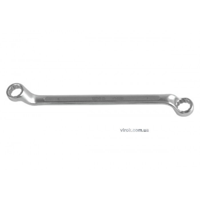 Ключ гнуто - накидний YATO : CrV, М= 6х7 мм, L= 165 мм [10/200/400]