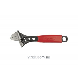 Ключ розвідний YATO "PROFI" : L= 200 мм, ПВХ Ручка [6/60]