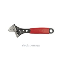 Ключ розвідний YATO "PROFI" : L= 250 мм, ПВХ Ручка [6/48]